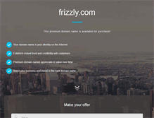Tablet Screenshot of frizzly.com